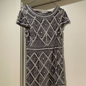 Fancy and fun sequin dress by Adrianna Pappel. Cap sleeves.